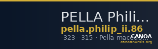 PELLA Philip II 86 — CANOA
