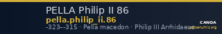 PELLA Philip II 86 — CANOA