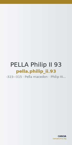 PELLA Philip II 93 — CANOA