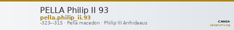 PELLA Philip II 93 — CANOA