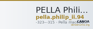 PELLA Philip II 94 — CANOA