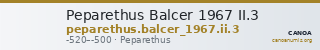 Peparethus Balcer 1967 II.3 — CANOA
