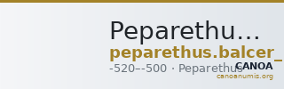 Peparethus Balcer 1967 II.4 — CANOA