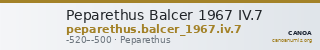 Peparethus Balcer 1967 IV.7 — CANOA