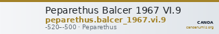 Peparethus Balcer 1967 VI.9 — CANOA