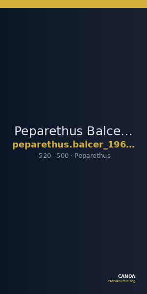 Peparethus Balcer 1967 VII.10 — CANOA