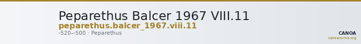 Peparethus Balcer 1967 VIII.11 — CANOA