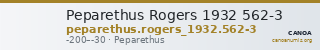Peparethus Rogers 1932 562-3 — CANOA