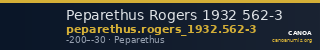 Peparethus Rogers 1932 562-3 — CANOA
