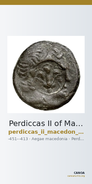 Perdiccas II of Macedon Aegae, Macedon Raymond 1953 Group IV heavy tetrobols — CANOA