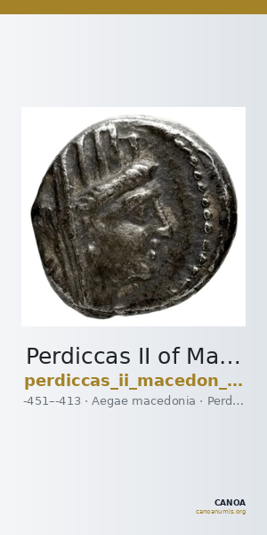 Perdiccas II of Macedon Aegae, Macedon Raymond 1953 Group IV light tetrobols — CANOA