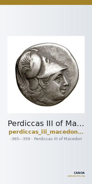 Perdiccas III of Macedon Macedon BMC Perdiccas III 1 — CANOA