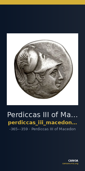 Perdiccas III of Macedon Macedon BMC Perdiccas III 1 — CANOA