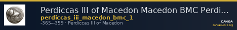 Perdiccas III of Macedon Macedon BMC Perdiccas III 1 — CANOA