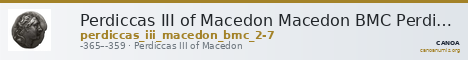 Perdiccas III of Macedon Macedon BMC Perdiccas III 2-7 — CANOA