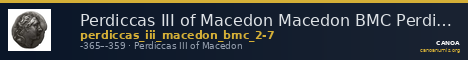 Perdiccas III of Macedon Macedon BMC Perdiccas III 2-7 — CANOA