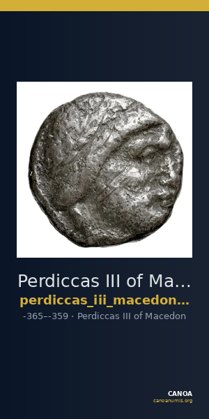 Perdiccas III of Macedon Macedon BMC Perdiccas III 8 — CANOA