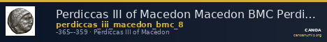Perdiccas III of Macedon Macedon BMC Perdiccas III 8 — CANOA
