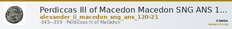 Perdiccas III of Macedon Macedon SNG ANS 120-21 — CANOA