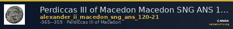 Perdiccas III of Macedon Macedon SNG ANS 120-21 — CANOA