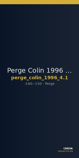 Perge Colin 1996 4.1 — CANOA