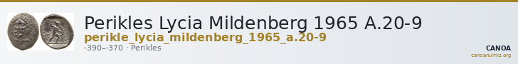 Perikles Lycia Mildenberg 1965 A.20-9 — CANOA