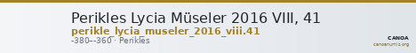 Perikles Lycia Müseler 2016 VIII, 41 — CANOA