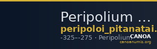 Peripolium Historia Numorum Italy 445 — CANOA