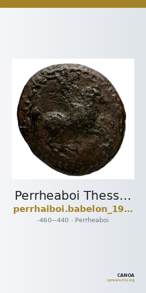 Perrheaboi Thessaly Babelon 1932 571 — CANOA