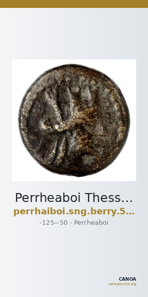 Perrheaboi Thessaly SNG B.Y. Berry 547 — CANOA