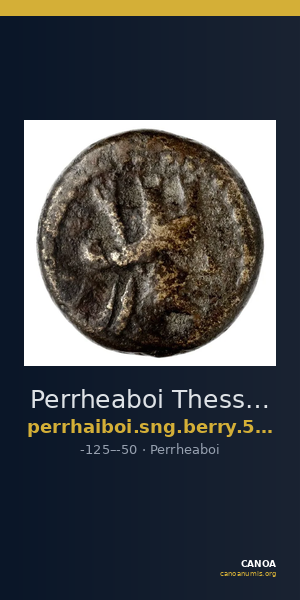 Perrheaboi Thessaly SNG B.Y. Berry 547 — CANOA