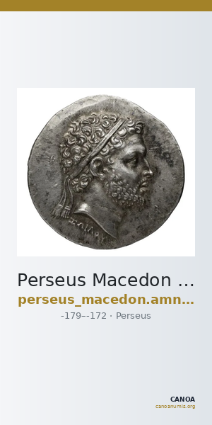 Perseus Macedon AMNG III.2 1-2 — CANOA