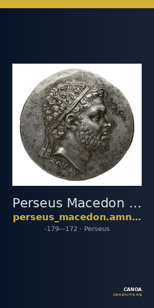 Perseus Macedon AMNG III.2 1-2 — CANOA