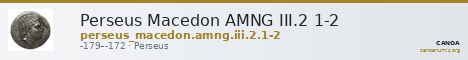 Perseus Macedon AMNG III.2 1-2 — CANOA