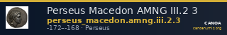 Perseus Macedon AMNG III.2 3 — CANOA