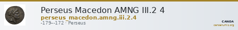 Perseus Macedon AMNG III.2 4 — CANOA