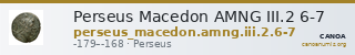 Perseus Macedon AMNG III.2 6-7 — CANOA