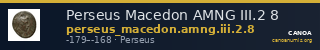 Perseus Macedon AMNG III.2 8 — CANOA