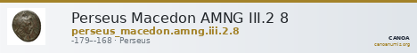Perseus Macedon AMNG III.2 8 — CANOA