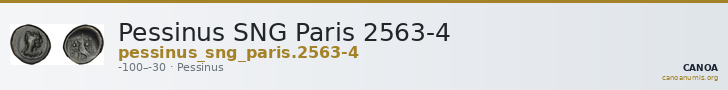 Pessinus SNG Paris 2563-4 — CANOA