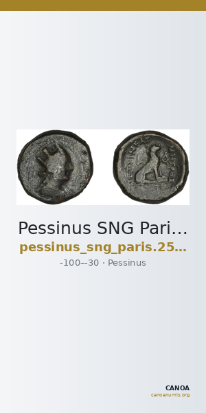 Pessinus SNG Paris 2565-8 — CANOA