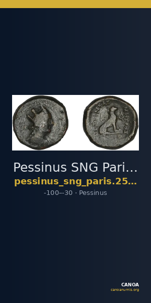 Pessinus SNG Paris 2565-8 — CANOA