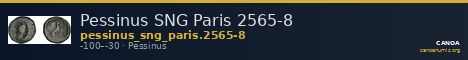Pessinus SNG Paris 2565-8 — CANOA
