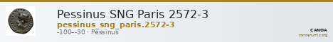 Pessinus SNG Paris 2572-3 — CANOA