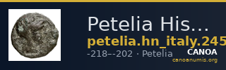 Petelia Historia Numorum Italy 2456 — CANOA