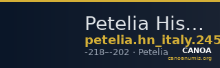 Petelia Historia Numorum Italy 2457 — CANOA