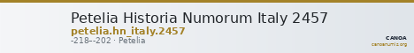 Petelia Historia Numorum Italy 2457 — CANOA