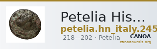 Petelia Historia Numorum Italy 2458 — CANOA