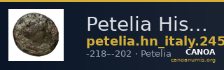 Petelia Historia Numorum Italy 2458 — CANOA