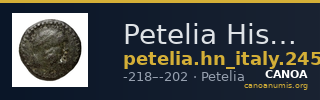 Petelia Historia Numorum Italy 2459 — CANOA
